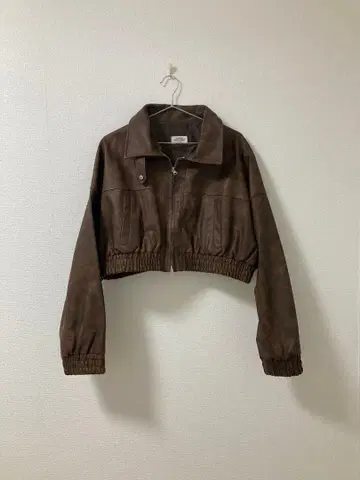 가죽 자켓 빈티지 스타일 인조 가죽 숏 기장 스핀스