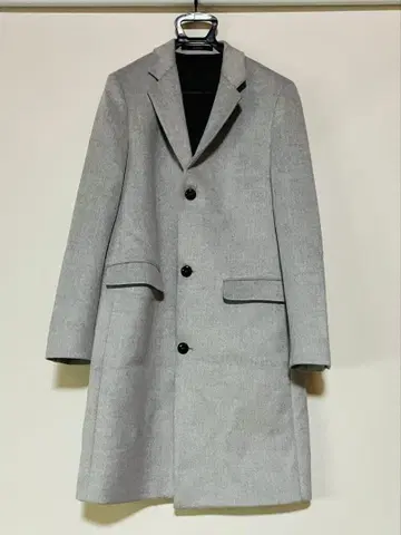 ZARA 라이트 그레이 체스터 코트 L