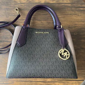 마이클코어스 MICHAELKORS 토트백 다크 브라운/퍼플