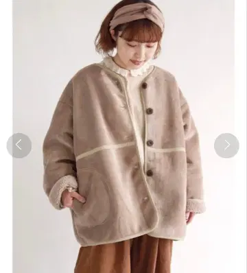 사만사 모스모스 보아 파이핑 자켓 아우터