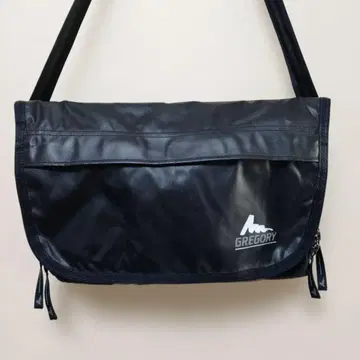 그레고리 Gregory 메신저 백 숄더백 구 로고 블랙