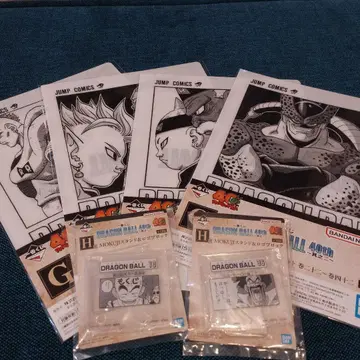 드래곤볼 제일복권 하위상 6점 세트 (클리어 파일, 로고 블록)