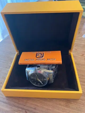 UNITED ARROWS 자동 와인딩 시계 다크 그레이