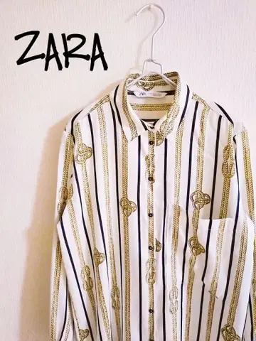 D221836 ZARA 올 패턴 스트라이프 셔츠