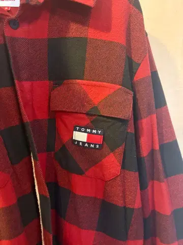 TOMMY JEANS 체크 무늬 자켓 XL 레어