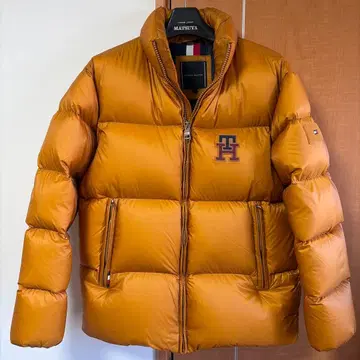 TOMMY HILFIGER 오렌지 다운 자켓 M