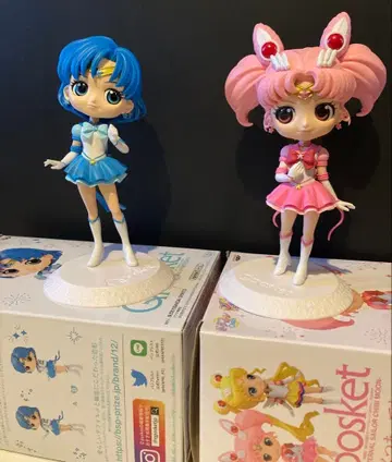 Qposket 세일러 머큐리 & 세일러 치비문 피규어 세트