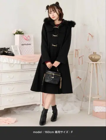 apres jour 인조 모피 더플 코트 free