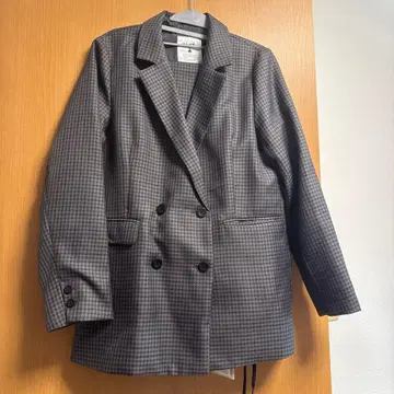 니코앤드 - 그레이 체크 셋업 M 사이즈