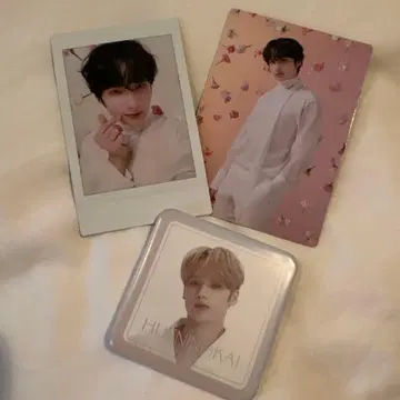 Hueninkai 포토 카드 폴라로이드 캔뱃지 3개 세트