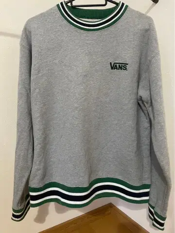 반스 맨투맨 66 백 프린트 S 그레이