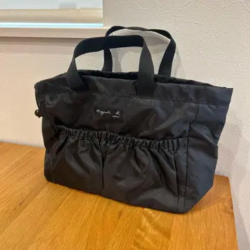 나일론 소재 블랙 마더백