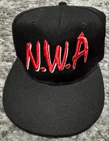 N.W.A 자수 야구 모자 블랙 빈티지
