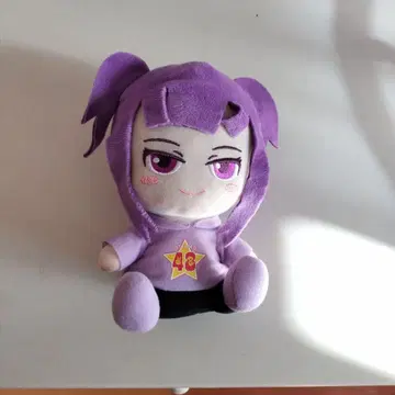 보라색 캐릭터 봉제 인형
