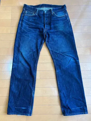 모모타로 진즈 다크 블루 스트레이트 데님 W34