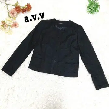 s.1638 [아베베] 긴팔 노카라 자켓 포멀 블랙