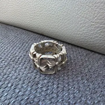 실버 반지 크로스