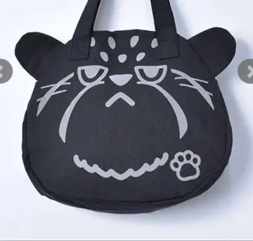 완판템 드럭 스토어즈 마늘 고양이 페이스 토트백 새상품 블랙