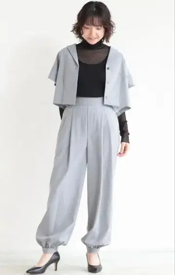 ELENDEEK(엘렌딕) 와이드 조거 PT 밴딩 밑단