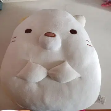 동물 얼굴 봉제 인형 화이트