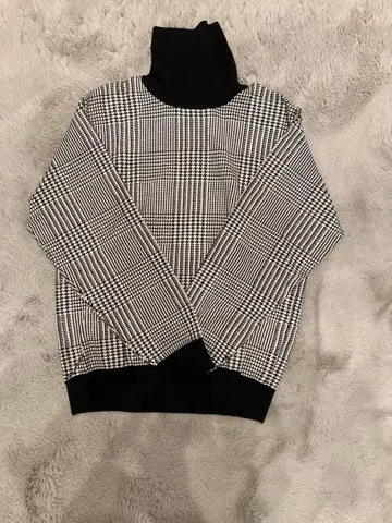 2세트 터틀넥 니트 리브 니트