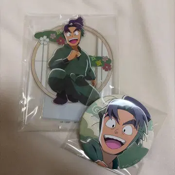 닌타마 란타로 세가 럭키 쿠지 시오에 분지로 아크릴 스탠드 캔뱃지