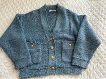 라이트 블루 가디건 사이즈 F