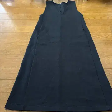 MUJI 오버롤 스커트 블랙 착용 적음