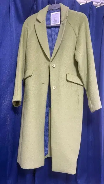 SLY 라이트 그린 롱 코트