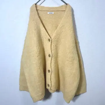 바니유 VANNIEU 긴팔 가디건 옐로우 컬러 프리 사이즈