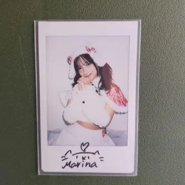 모모세 마리나 친필 사인 폴라로이드