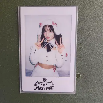 모모세 마리나 친필 사인 폴라로이드