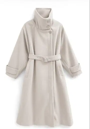 GRL 2Way 벨트 포함 스탠드 카라 롱 코트[ze840]