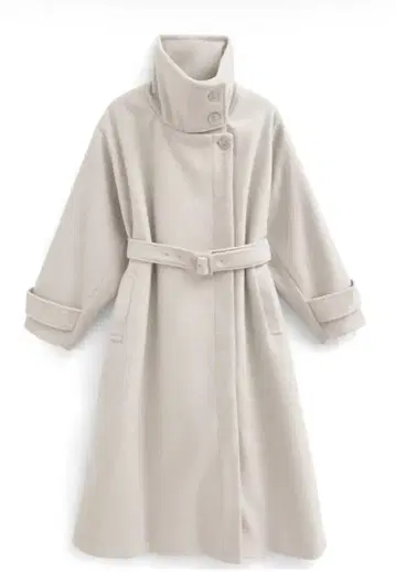 GRL 2Way 벨트 포함 스탠드 카라 롱 코트[ze840]