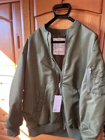 DISCORT 점퍼 카키 MA-1 프리 사이즈