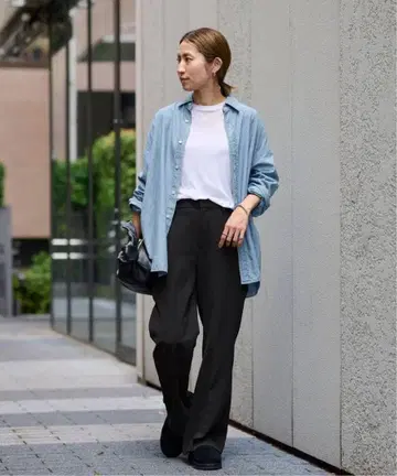 FRAMeWORK 세미 플레어 팬츠