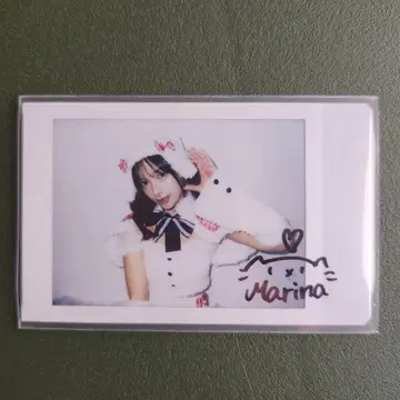 모모세 마리나 친필 사인 폴라로이드