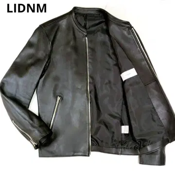 [새상품급] LIDNM 리드롬 라이더 싱글 램 가죽 블랙 M