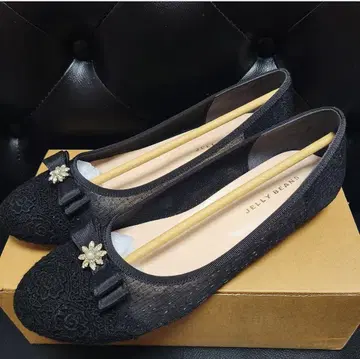 젤리빈스 펌프스 시어 비쥬 리본