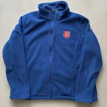 파란 플리스 자켓 THE SALVATION ARMY