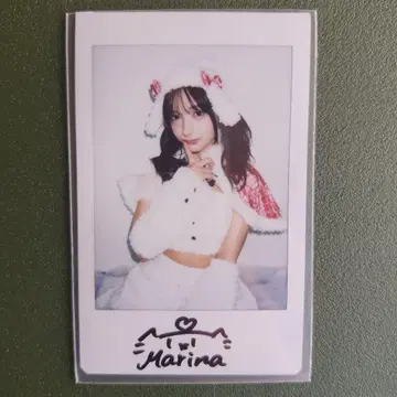 모모세 마리나 친필 사인 폴라로이드