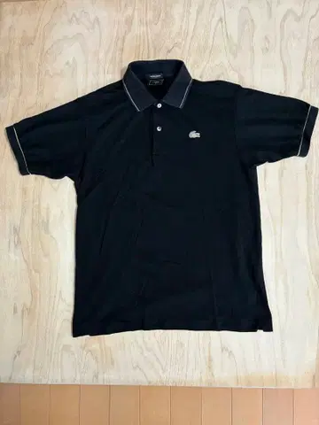 LACOSTE 금 악어 반팔 피케 셔츠