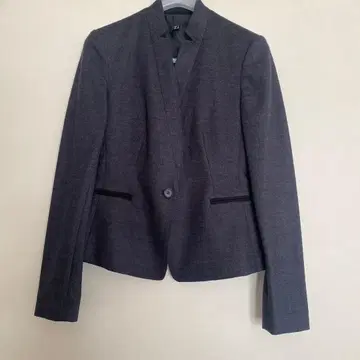 그레이 노카라 자켓