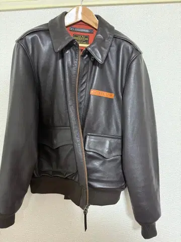 AVIREX TYPE A-2 가죽 자켓 38