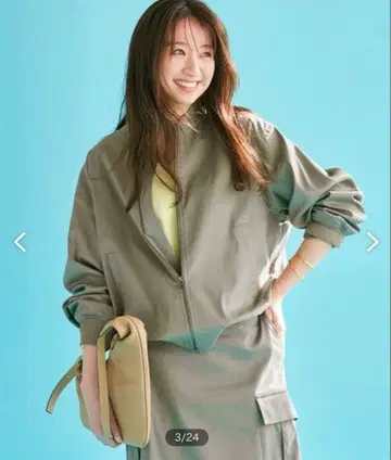 23구 2023SS 텐셀 나일론 스트레치 MA-1 블루종 카키 38