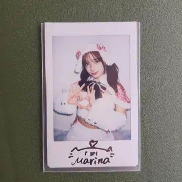 모모세 마리나 친필 사인 폴라로이드