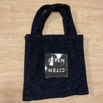 CITEN 라메 믹스 블랙 토트백