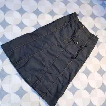 히로코코시노, 다크 데님 롱 플레어 스커트 40