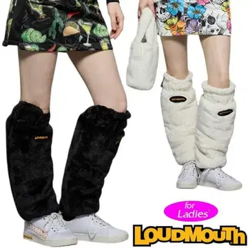 2025 가을/겨울 라우드마우스 보아 x 플리스 리버서블 레그 워머 BK