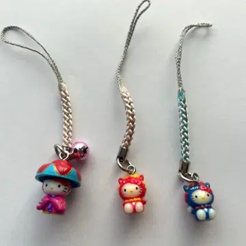 레어 오키나와 한정판 고토치 키티 스트랩 3종 세트